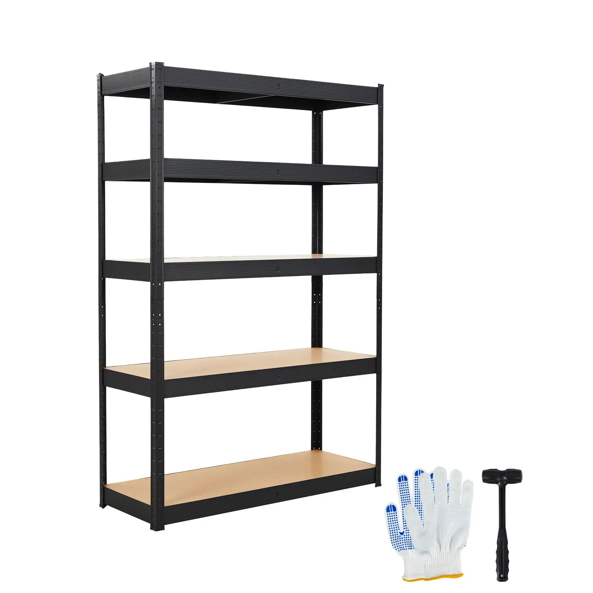 Garvee Heavy Duty 5-Tier Adjustable Metal Garage Shelving Units, Various Sizes (36X18X72, 36X24X72, 48X18X72, 48X24X72, 60X18X72), Load Capacity 2000-2500 LBS, Ideal for Garage, Warehouse, Pantry, Basement Storage